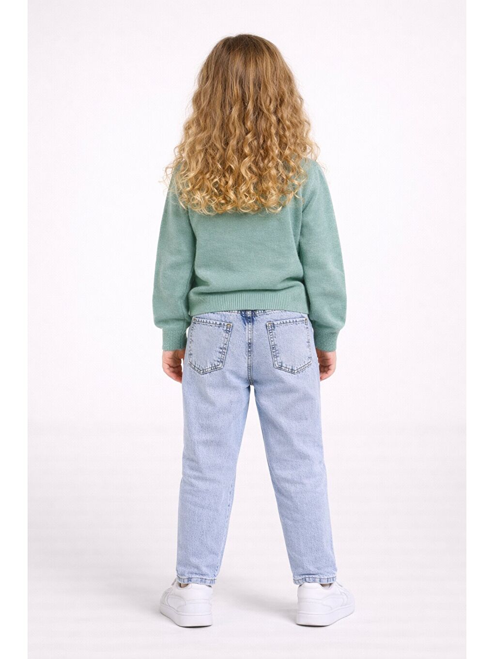 Yeşil Zambak Kazak Ve Mavi Jean Takım-2