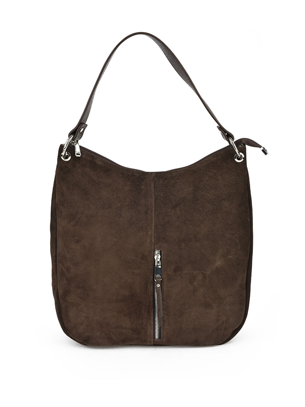 Kahverengi Hakiki Deri Kadın Omuz Shopper Çanta 143979Z5007 Kahve