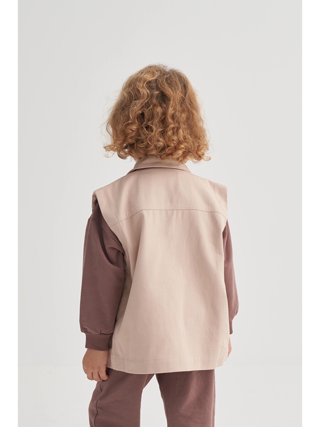 Gabardin Yelek 2-7 Yaş Bej-2