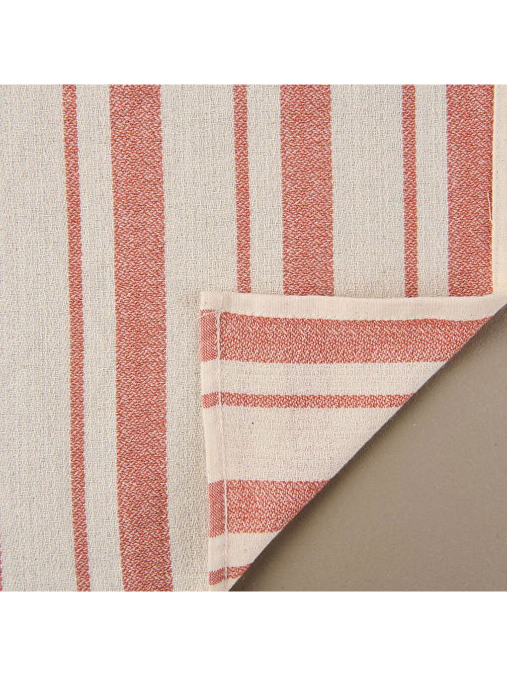 Lila Soft Alno Masa Örtüsü - Ekru / Kiremit - 140x200 cm-1