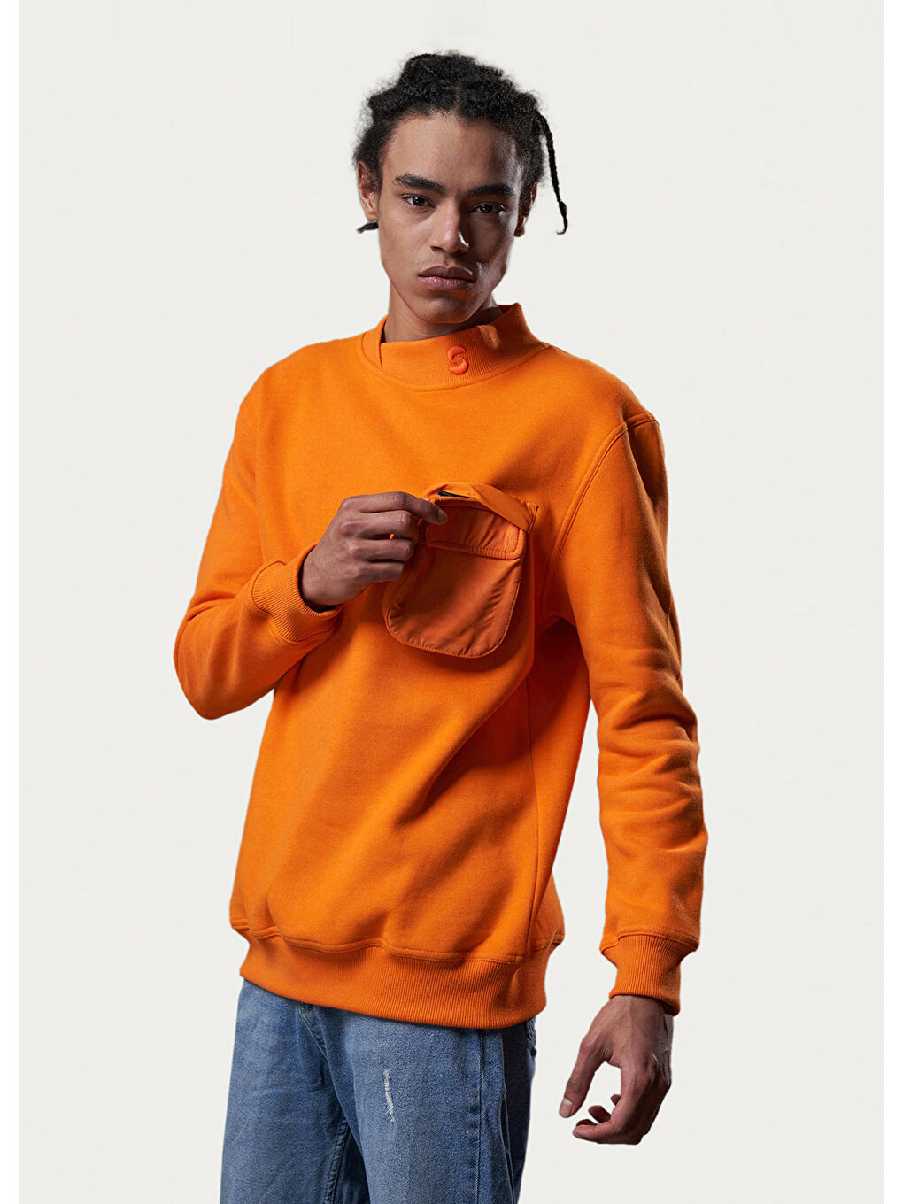 Turuncu Ilat Sweatshırt  Fıre Orange-4