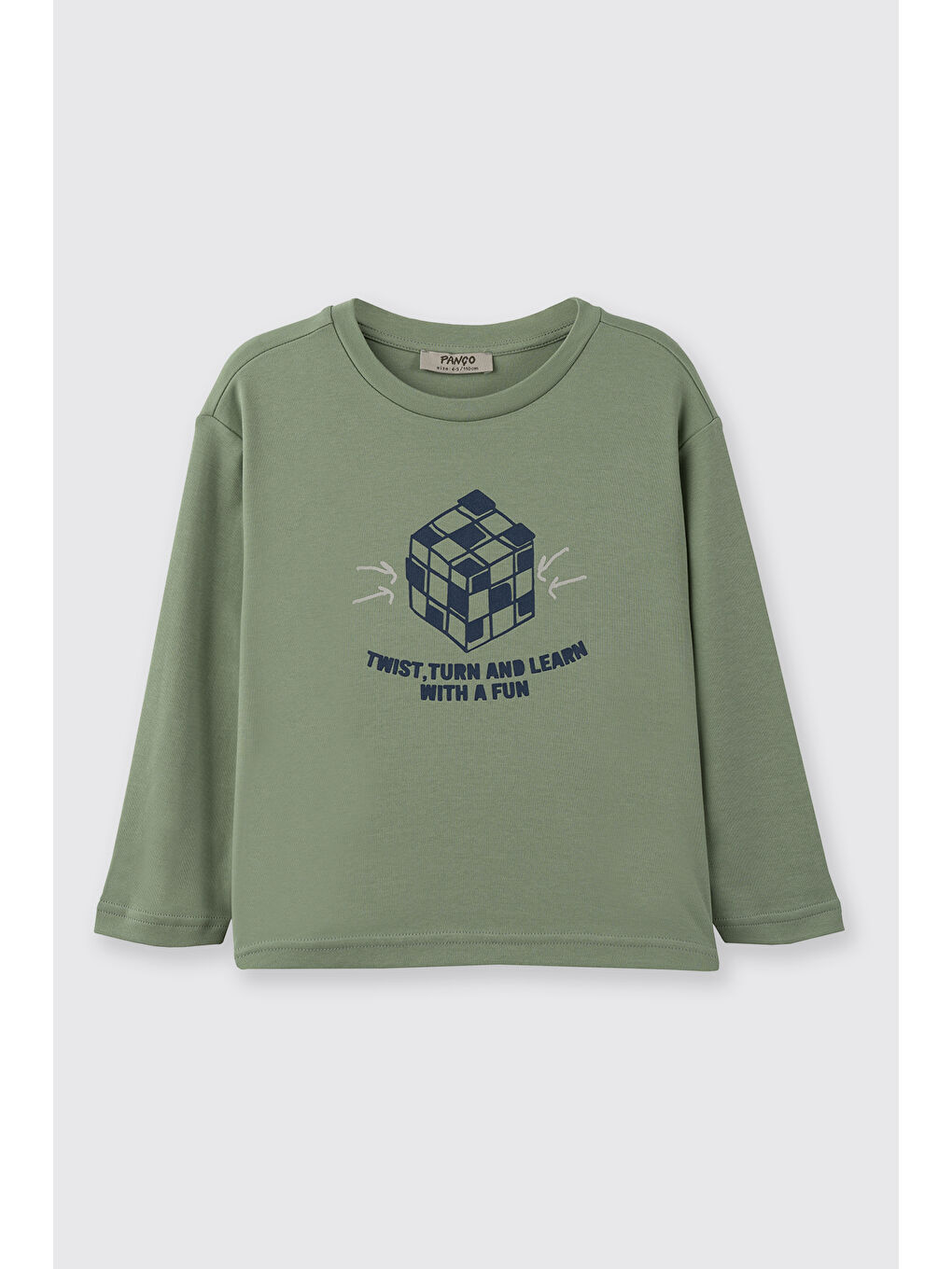 Erkek Çocuk Ekose Desenli Yeşil Pijama Takımı-5