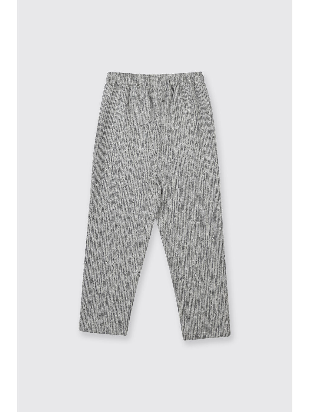 Erkek Çocuk Beli Lastikli Cep Detaylı Örme Mavi Pantolon-5