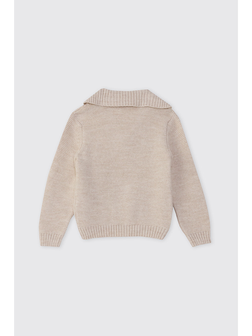 Erkek Bebek Triko Bej Hırka-1