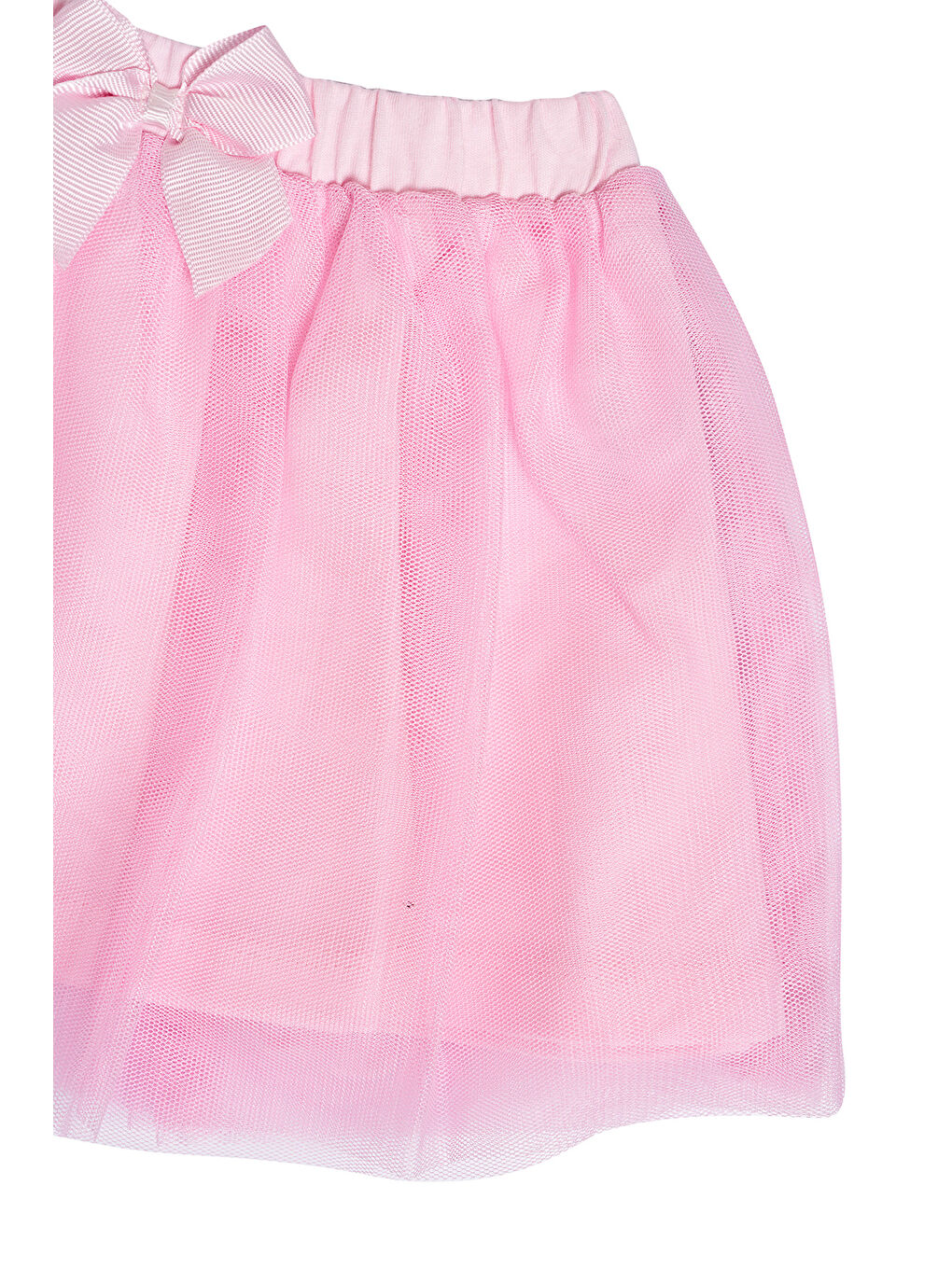 Karışık Kalp Desenli Tişört- Tütü Etekli  Kız Bebek 2'li Set-4