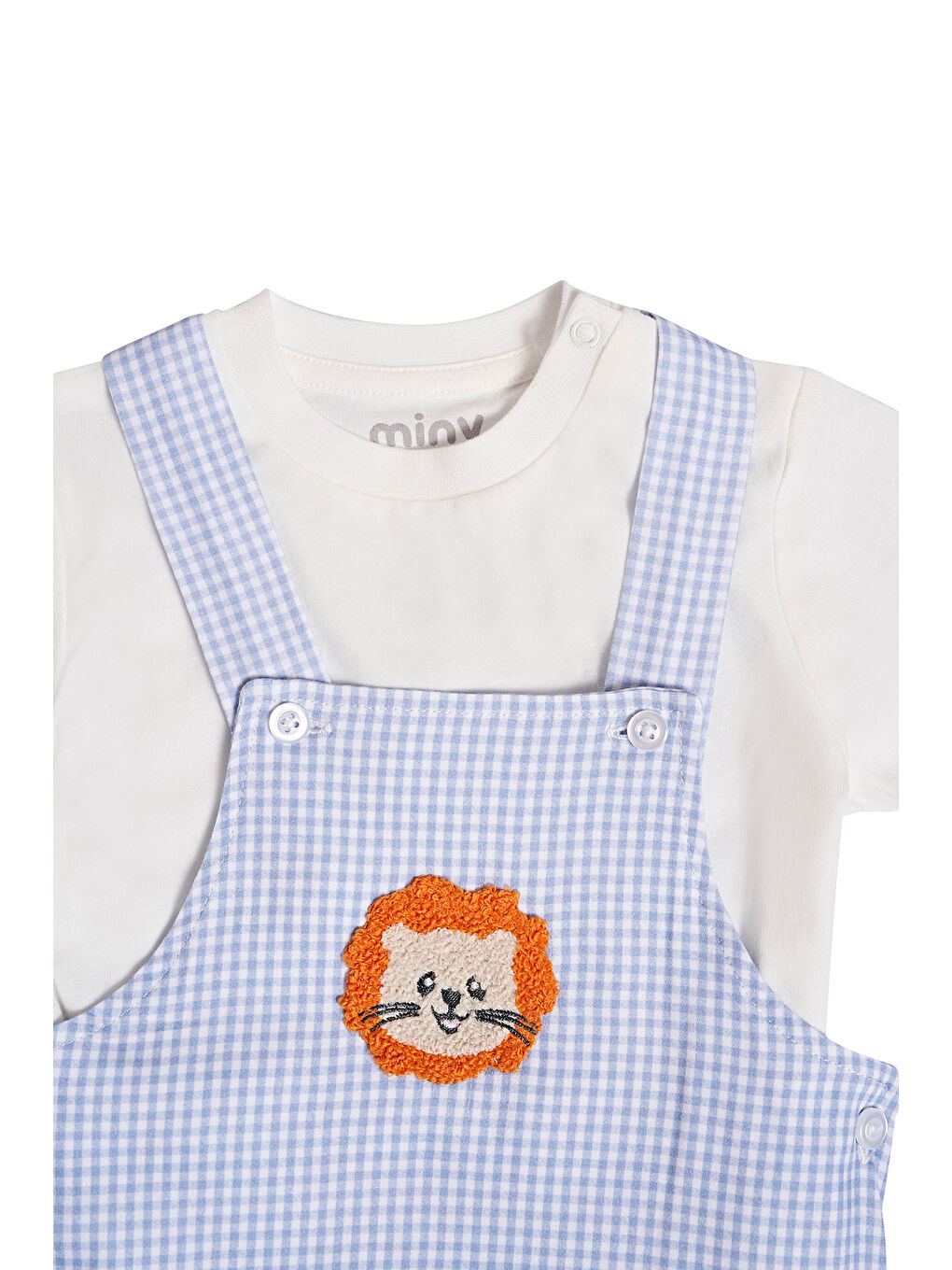 Karışık Pötikareli Erkek Bebek Tulum İkili Set-4