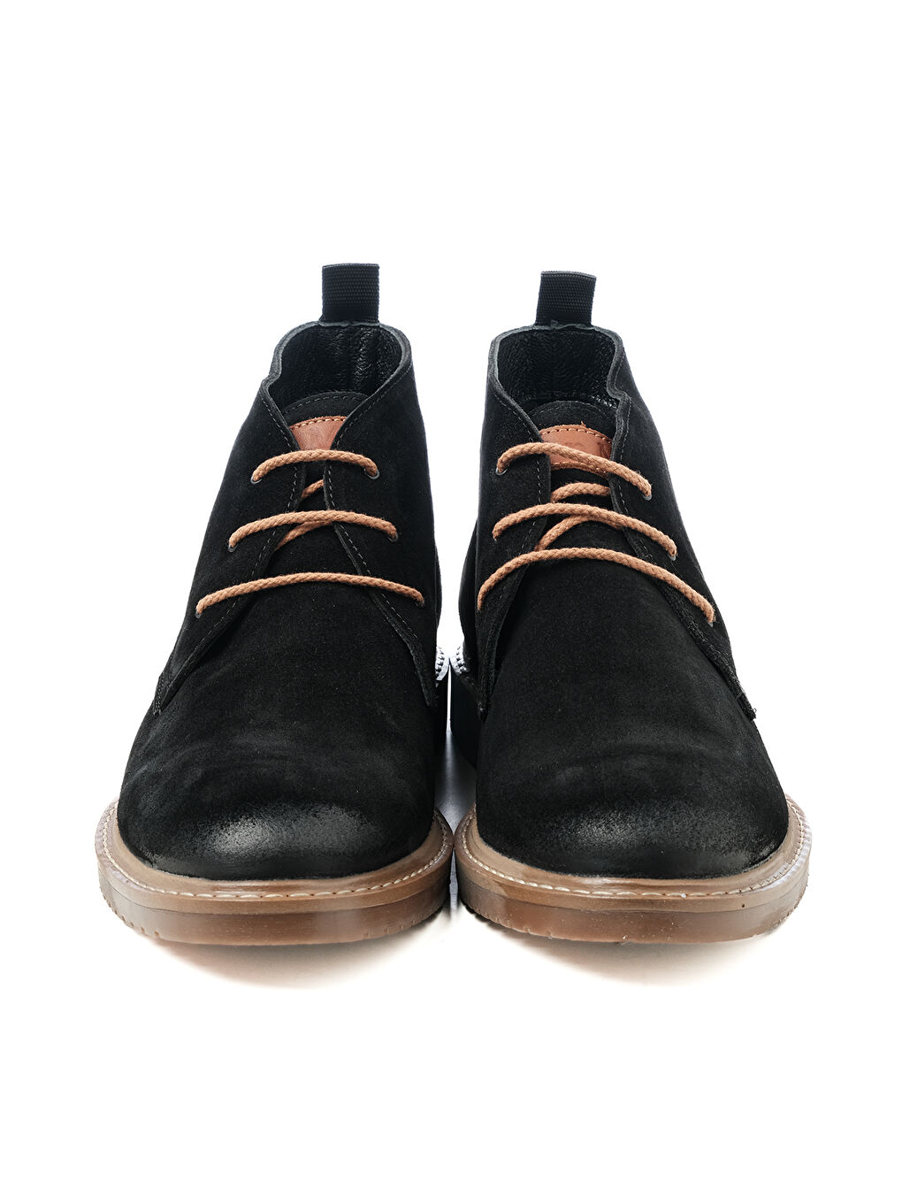 Erkek Bot KA-BC10801 CASUAL Siyah Süet+Taba Bambi-2