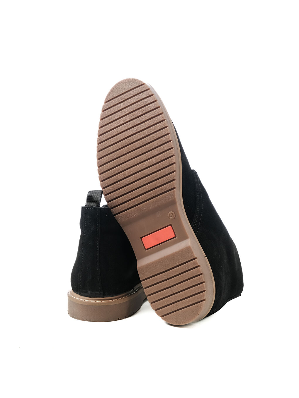 Erkek Bot KA-BC10801 CASUAL Siyah Süet+Taba Bambi-4