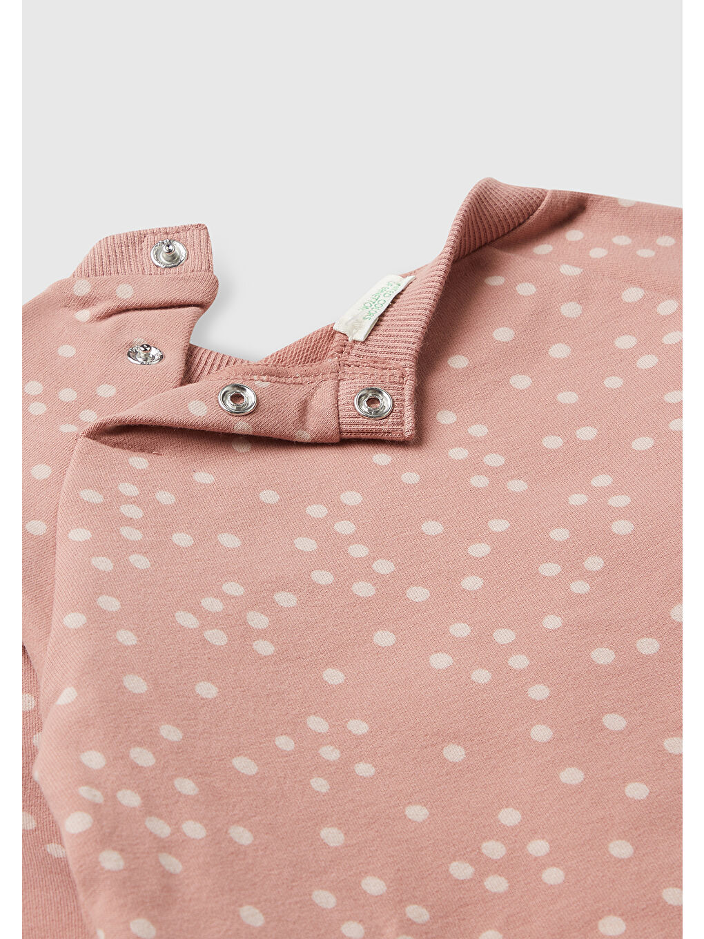 Pembe Bebek Gül Kurusu Tamamı Baskılı Kulaklı Üst ve Arkası İşlemeli Alt Eşofman Takımı-2