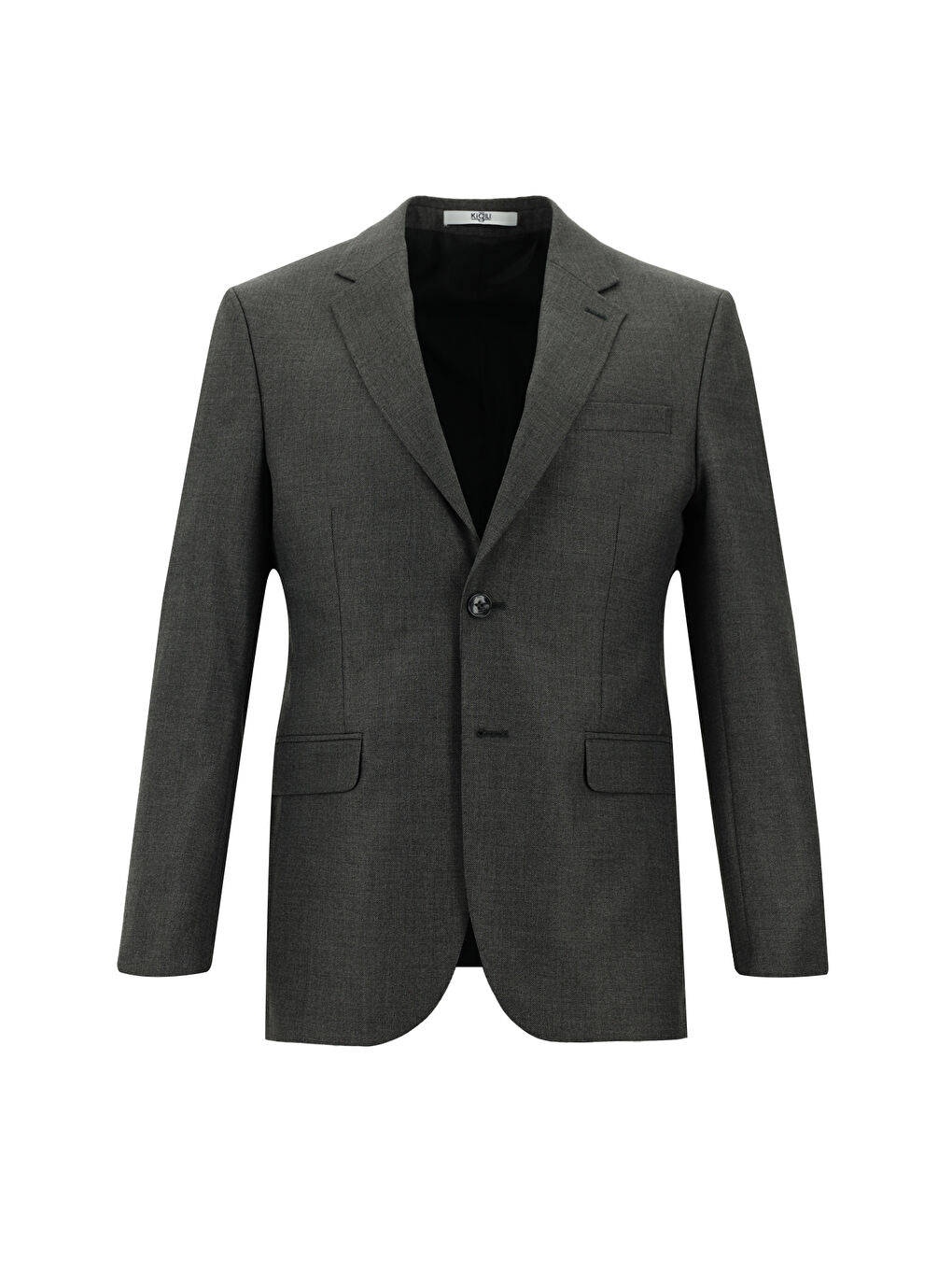 Antrasit Slim Fit Dar Kesim Klasik Takım Elbise-1