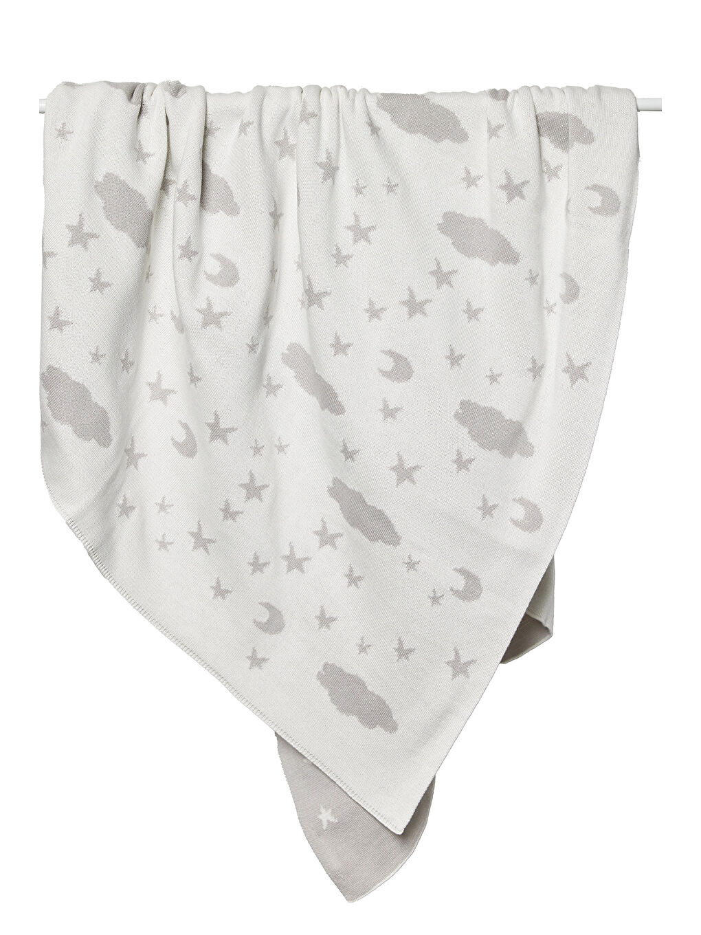 Unisex Bebek Triko Battaniye Ekru