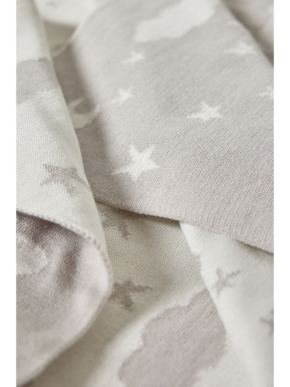 Unisex Bebek Triko Battaniye Ekru-2