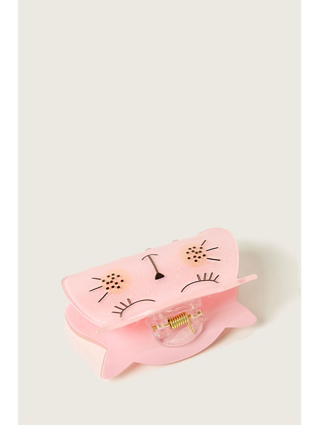New Obsessions Pembe Tatlı Kedicik Orta Boy Asetat Mandal Toka - 1