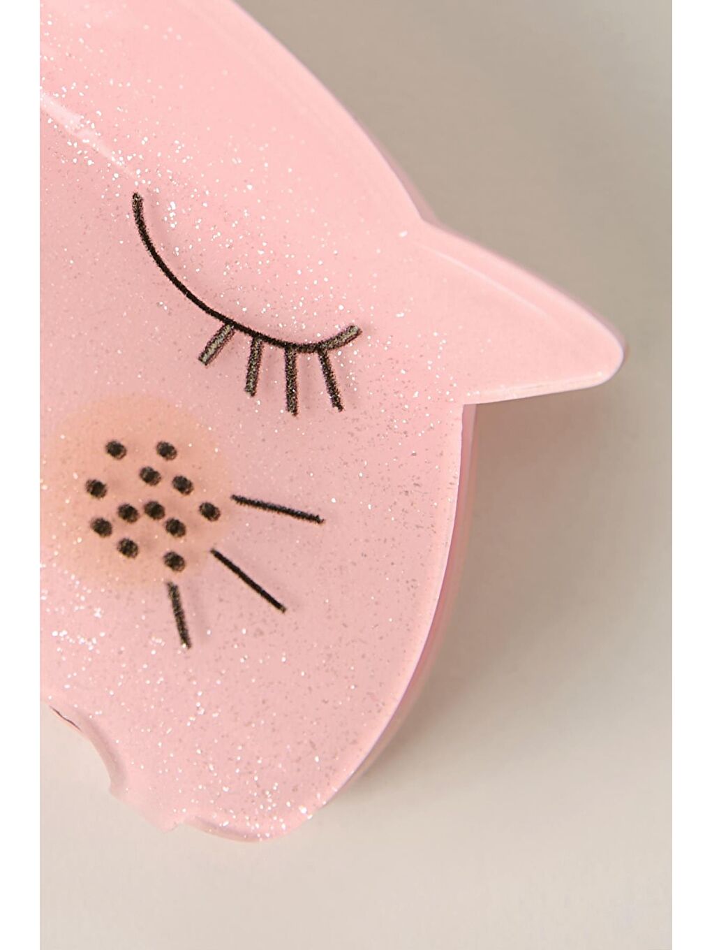 New Obsessions Pembe Tatlı Kedicik Orta Boy Asetat Mandal Toka - 2