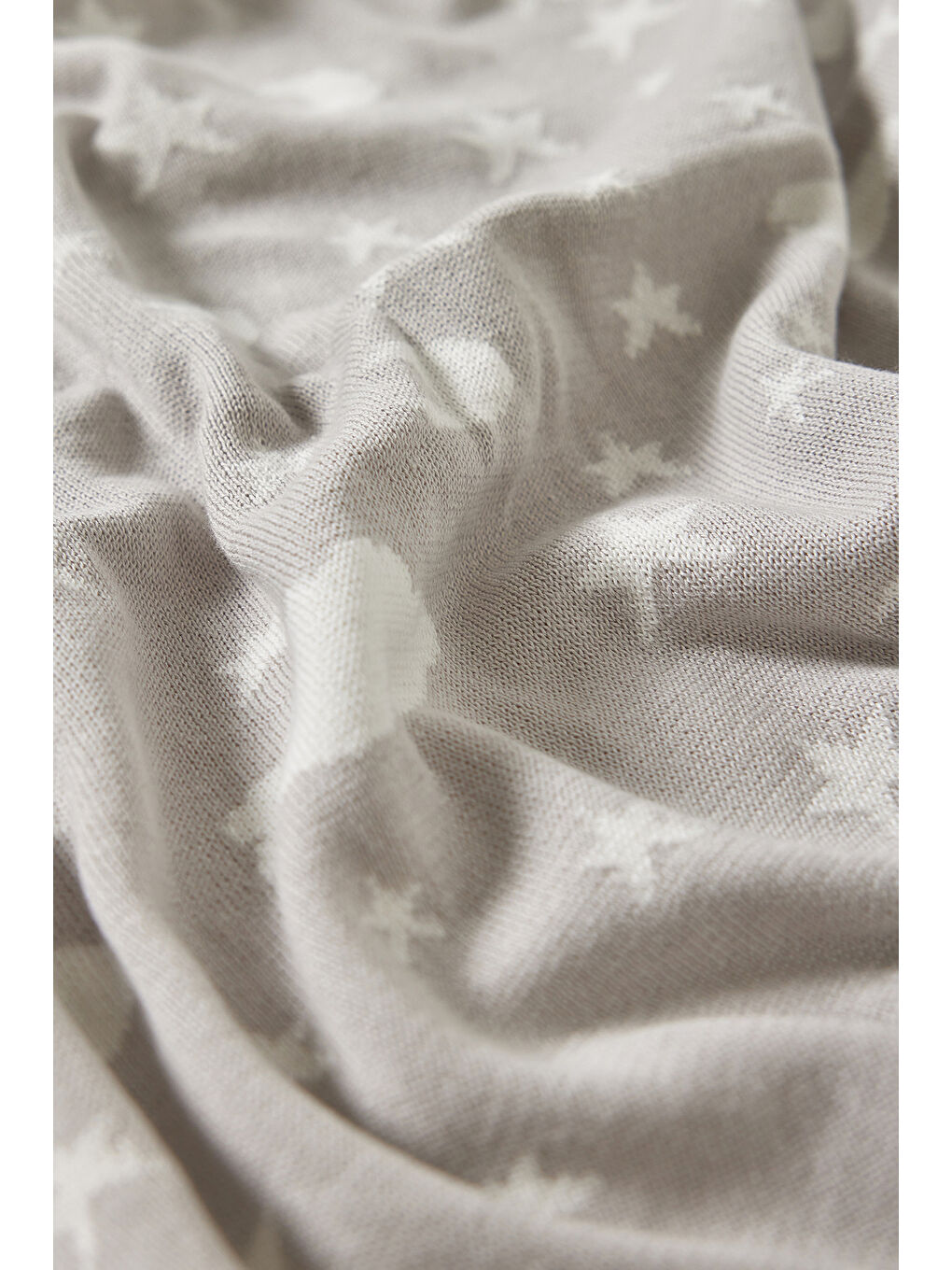 Unisex Bebek Triko Battaniye Ekru-3