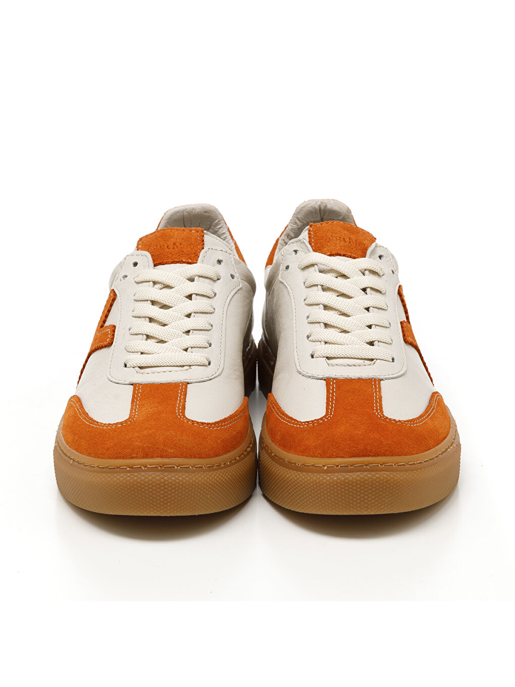Turuncu Kadın Sneaker ( Günlük) MAR-25Y-192-3030 Orange Süet-Bej Cilt-Orange Süet-1