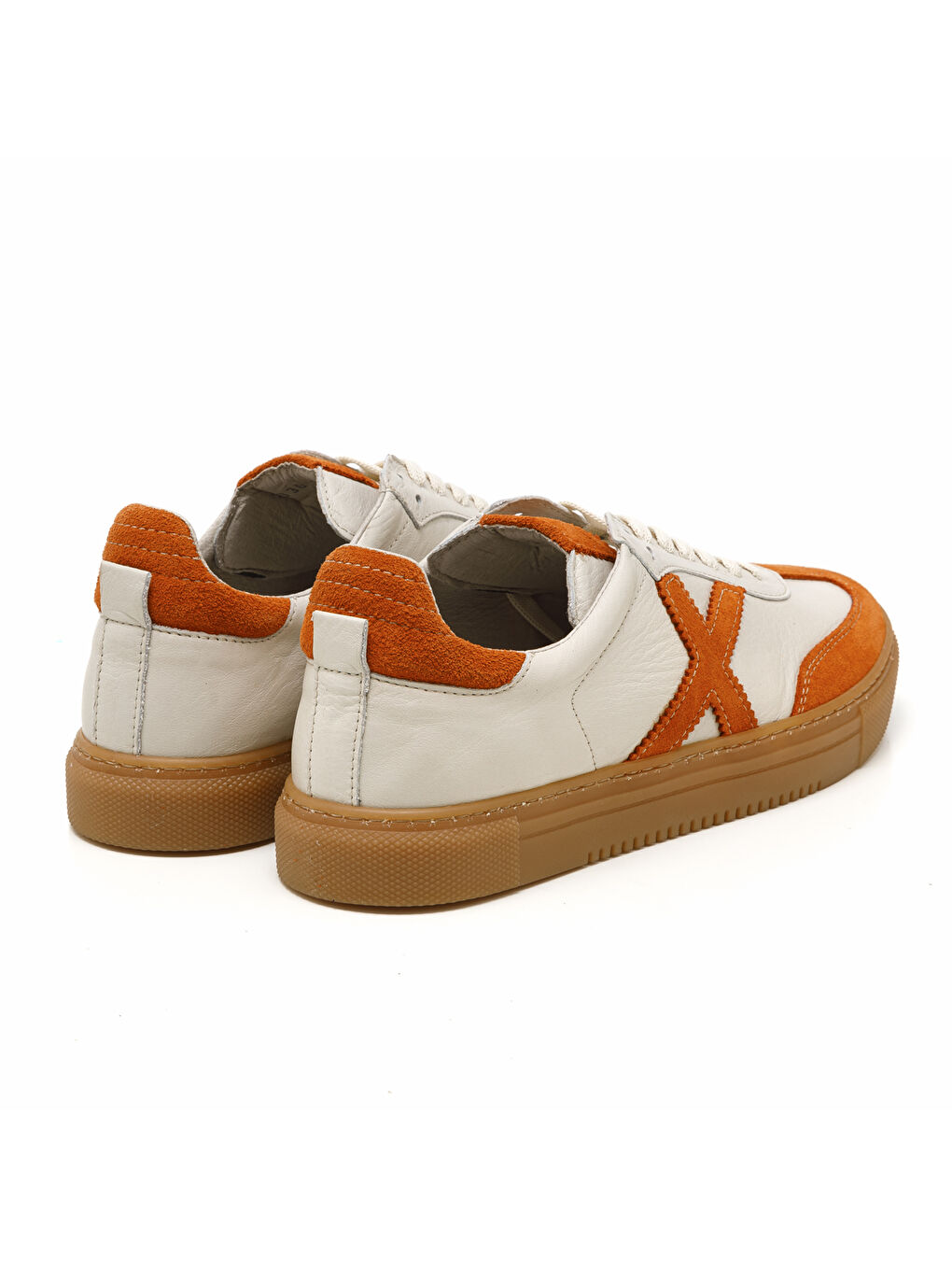 Turuncu Kadın Sneaker ( Günlük) MAR-25Y-192-3030 Orange Süet-Bej Cilt-Orange Süet-2