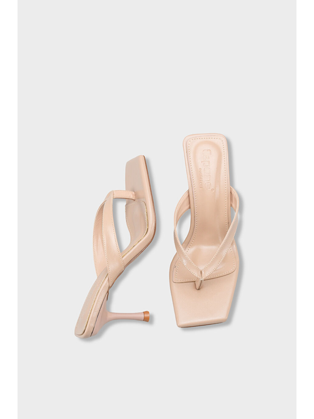 Bej Laura Kadın Parmak Arası Terlik-4