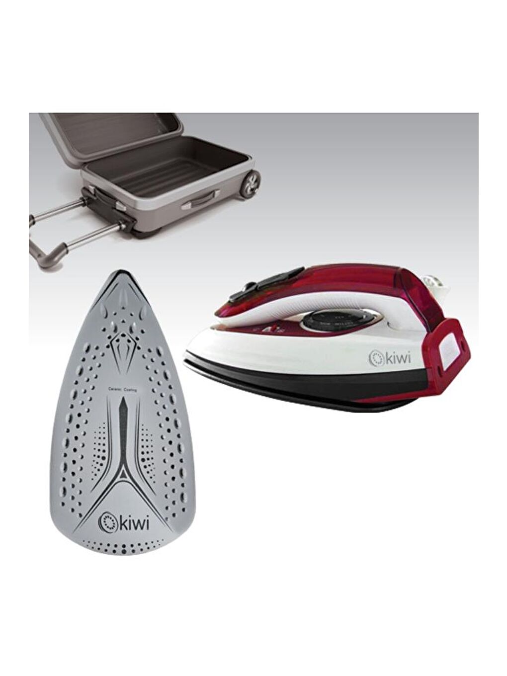 Ksı-6317 2'si 1 Arada Buharlı Seyahat Ütüsü & Dikey Portatif Kırışık Giderici-1