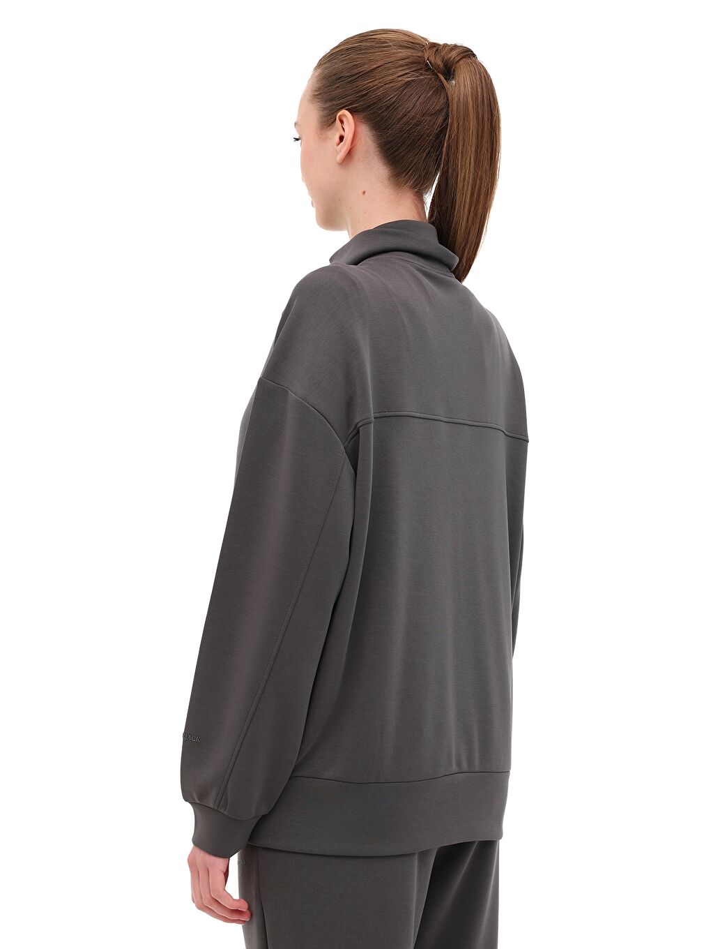 WL 18KURZ 6FX Gri Kadın Eşofman Üstü-1