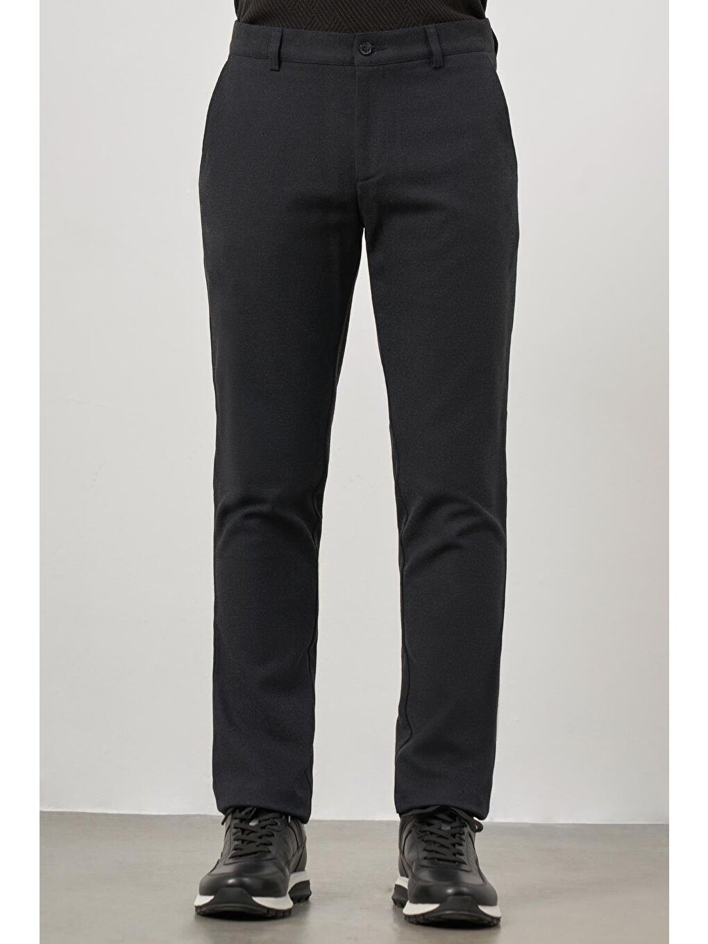 Koyu Lacivert Esnek Yandan Cepli Casual Slim Fit Chino Pantolon 1003245108