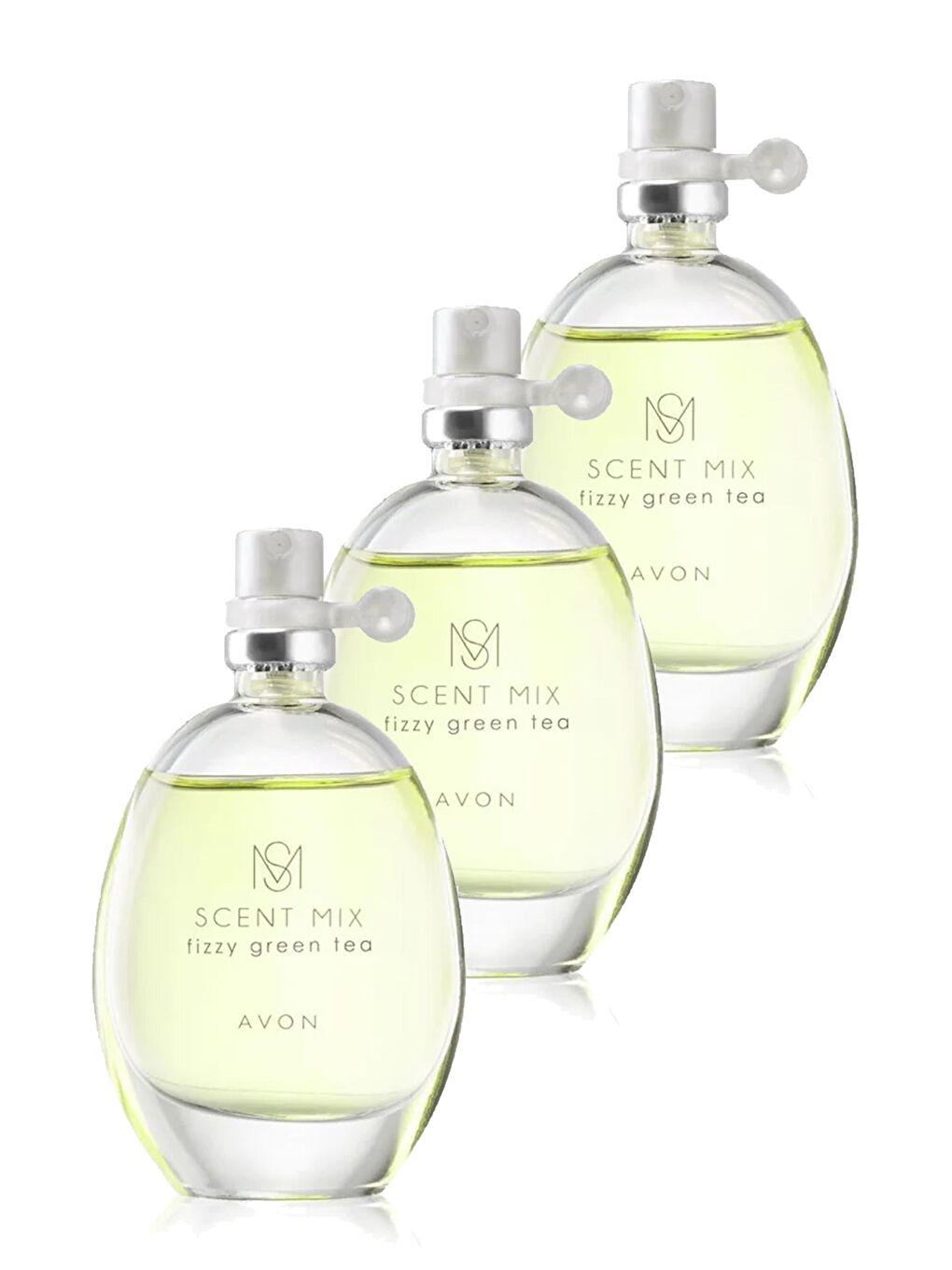 AVON Scent Mix Fizzy Green Tea Kadın Parfüm Edt 30 Ml. Üçlü Set