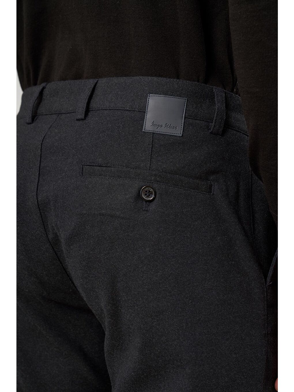 Koyu Lacivert Esnek Yandan Cepli Casual Slim Fit Chino Pantolon 1003245108-6