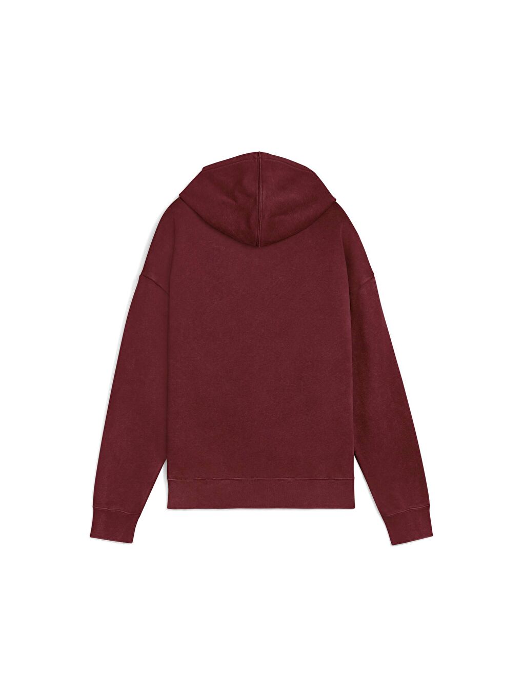 Bordo ESSENTIALS Elevated Kadın Geniş Kesim Kapüşonlu SWEATSHIRT-3