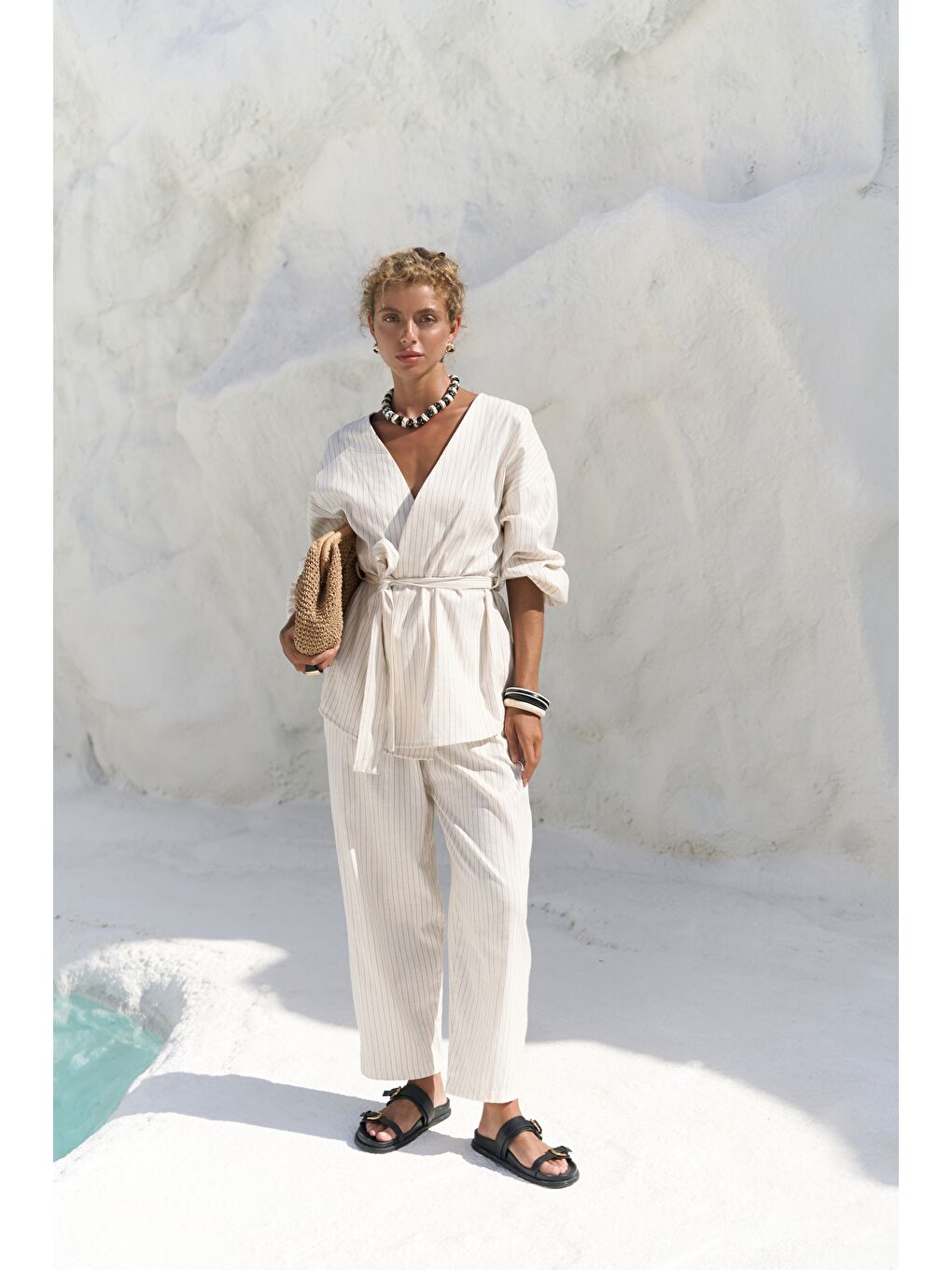 Neva Bej Kimono Pantolon Takım-1