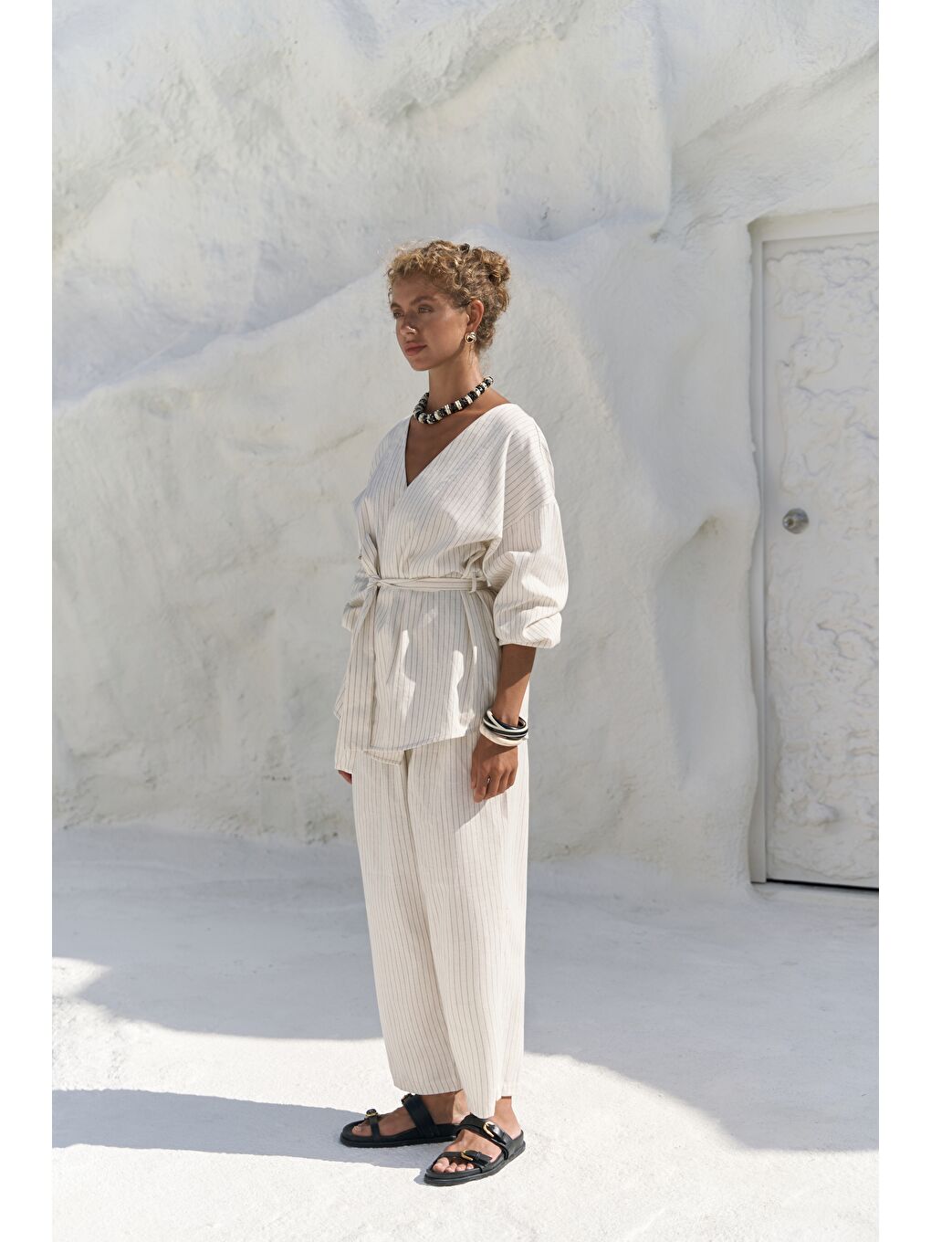 Neva Bej Kimono Pantolon Takım-3