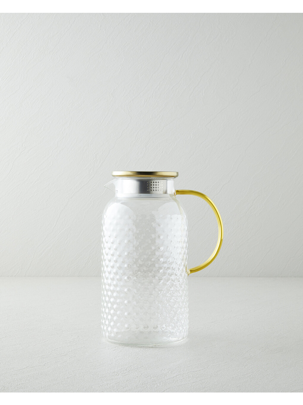 Sarı Glinza Borosilikat Sürahi 1800 Ml Gold