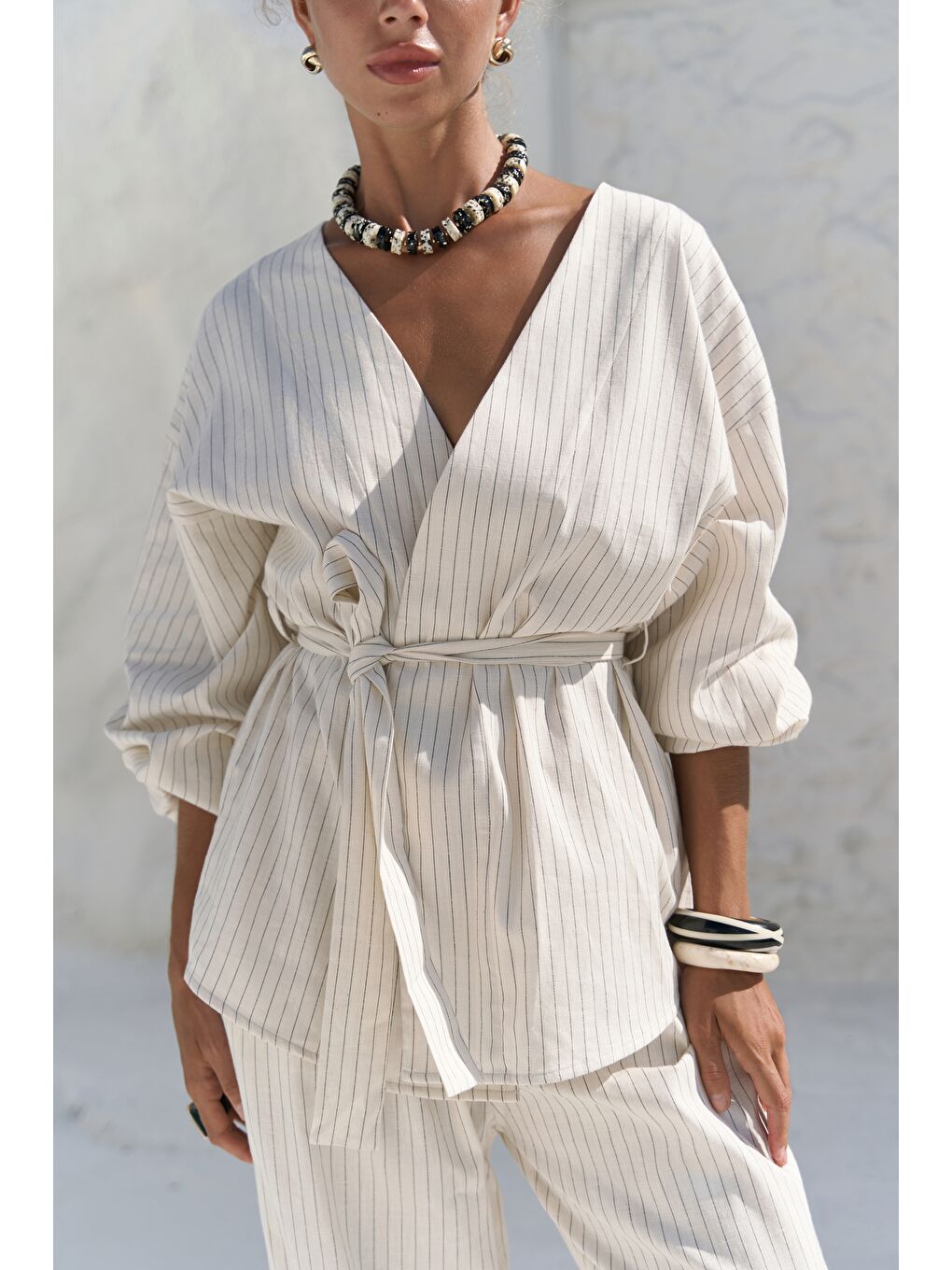 Neva Bej Kimono Pantolon Takım-6