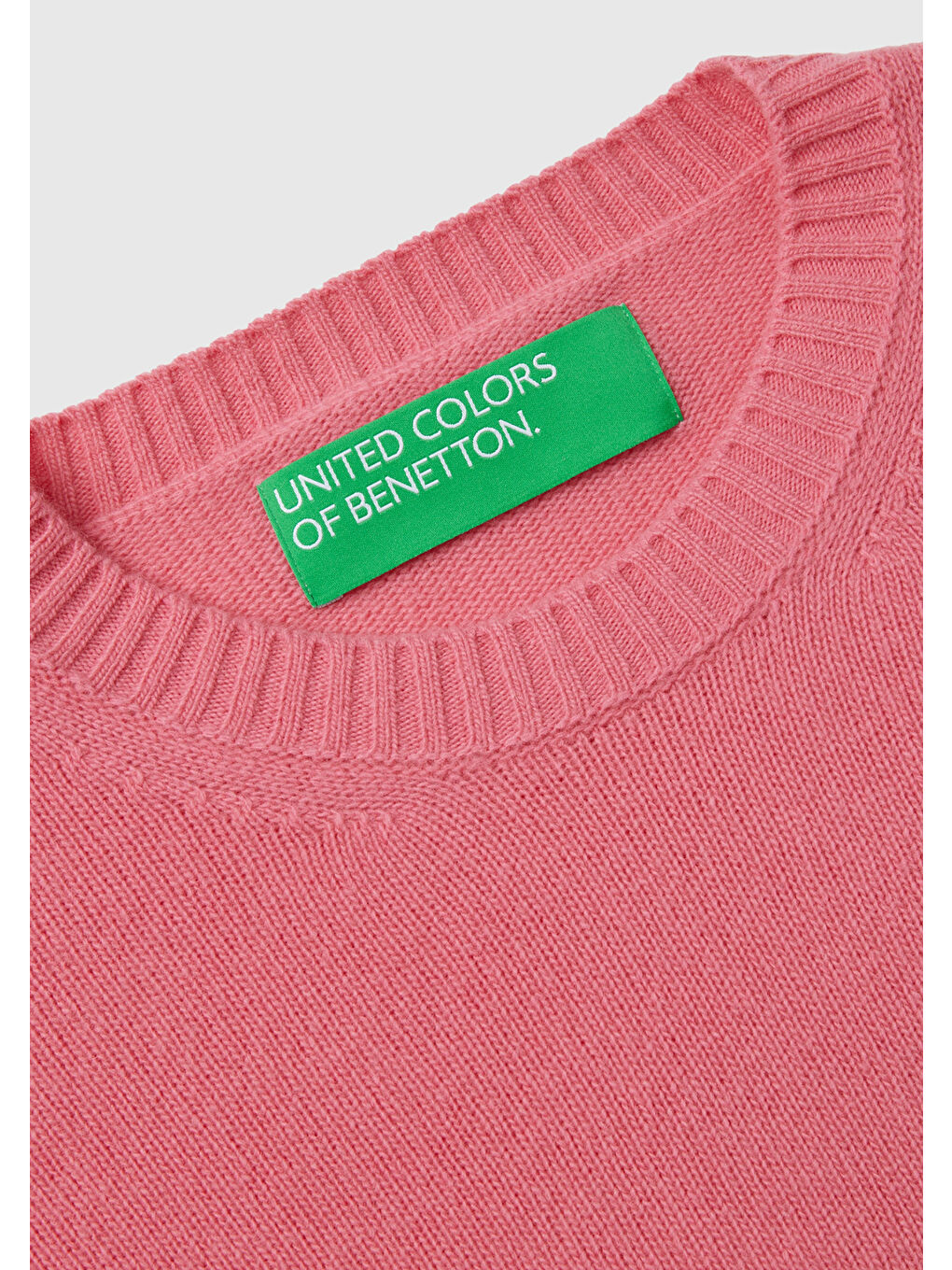 Pembe Kadın Gül Kurusu Yün Karışımlı Boxy Fit Kazak-5