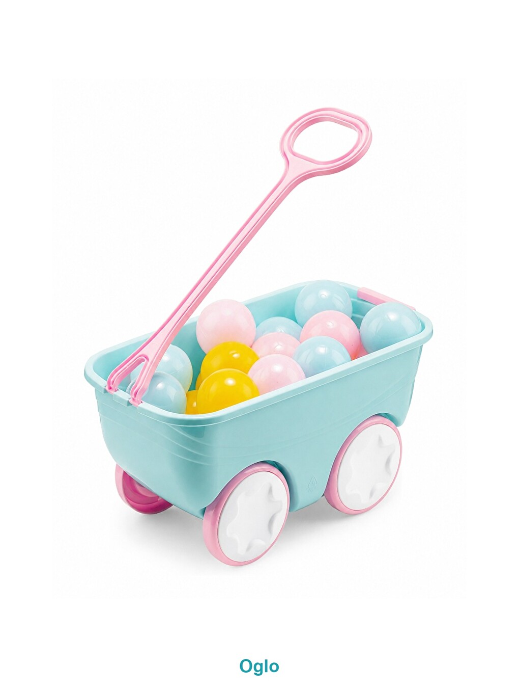 Gezgin Vagon Oyun Seti 24 Adet 7 Cm Renkli Top Turkuaz
