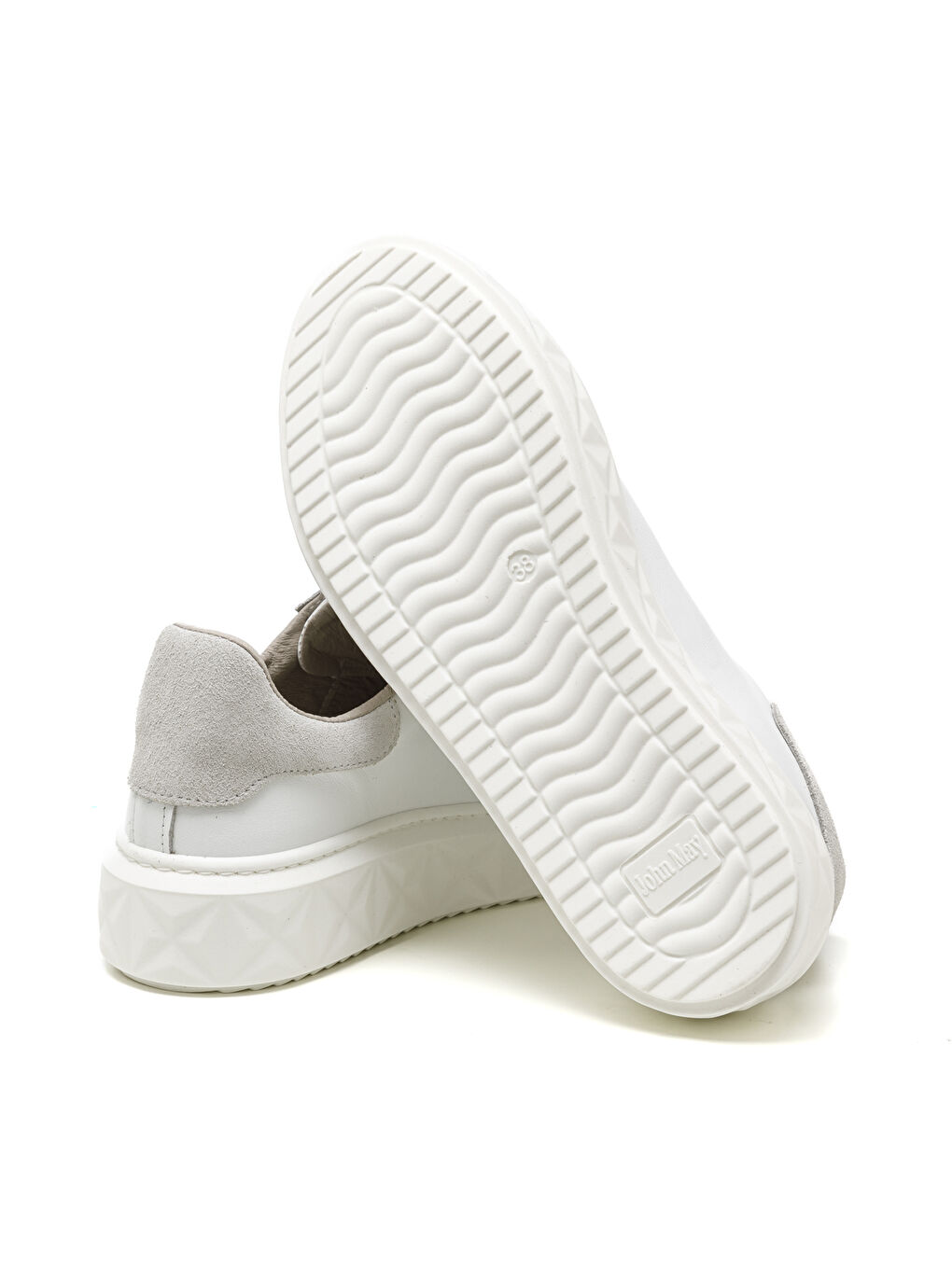 Kadın Sneaker ( Günlük) MAR-25Y-209-8825 Beyaz-Bej Süet-4