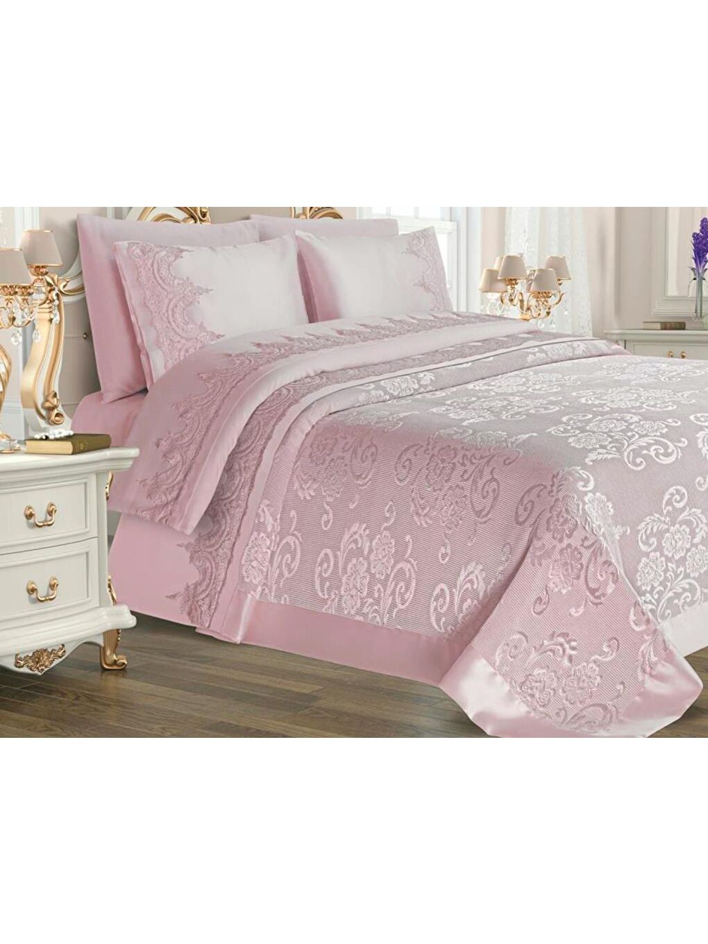 Pembe Violet Pike Takımı 6 Parça Pudra