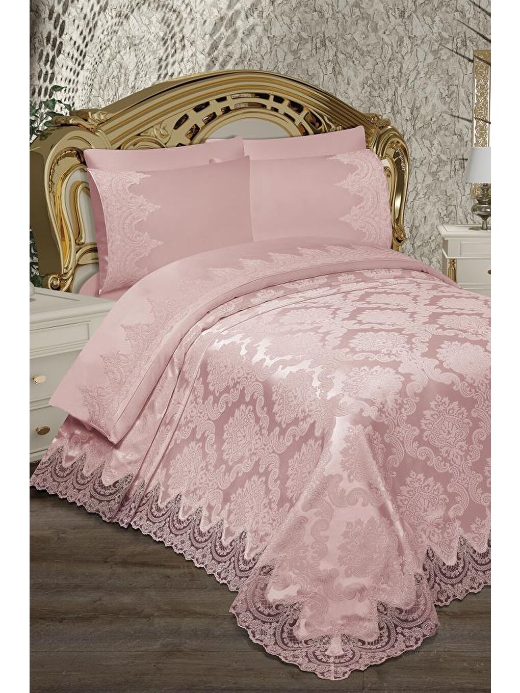 Pembe Alev Pike Takımı 6 Parça Pudra