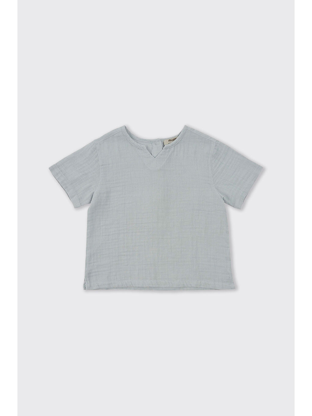 Erkek Bebek Şortlu Mavi 2'li Müslin Takım-4