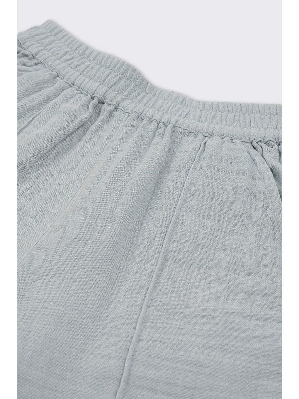 Erkek Bebek Şortlu Mavi 2'li Müslin Takım-5