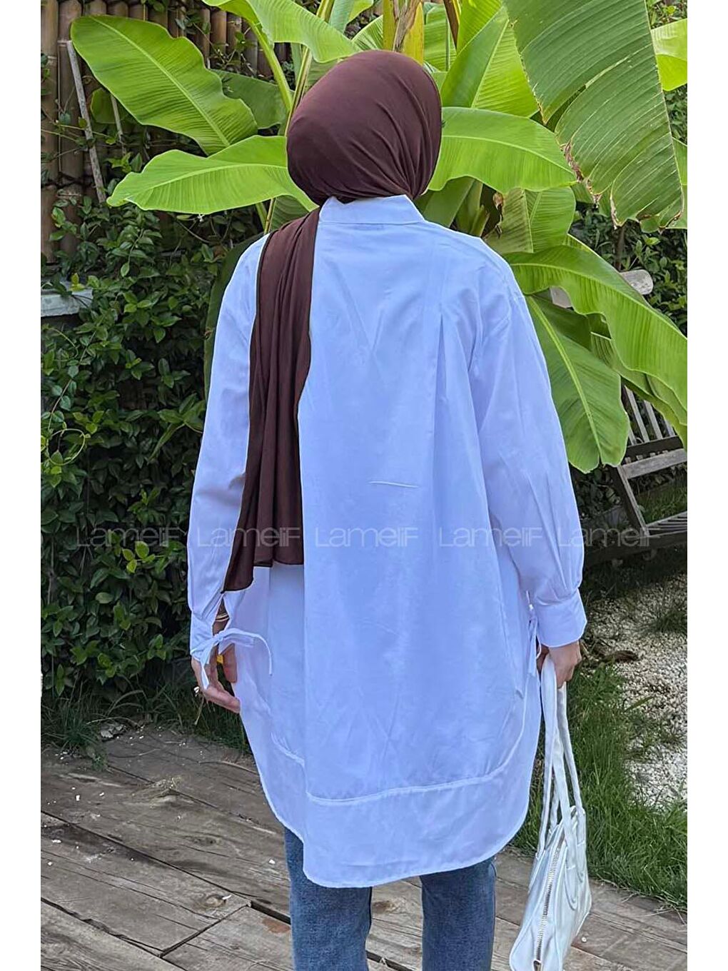 Manşeti Biyeli Tunik Bebe Mavisi-3