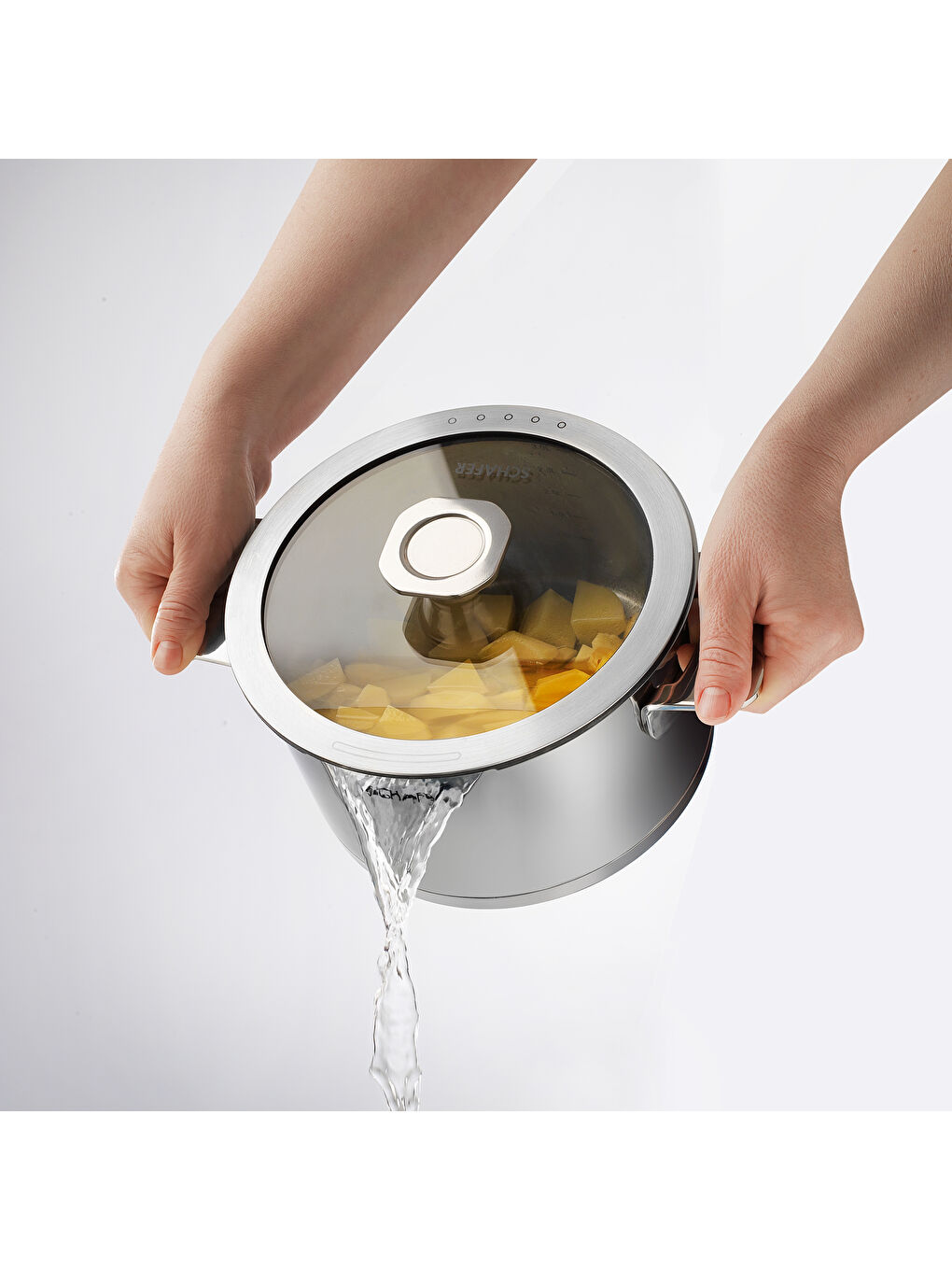 Gri Steel Pro Çelik Tencere Seti 8 Parça-Inox-6