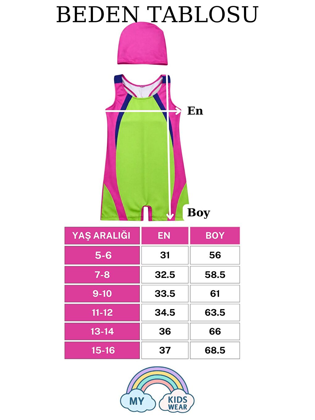 Gri Kız Çocuk Deniz Yüzücü Mayoları 5-16 Yaş 12621-1