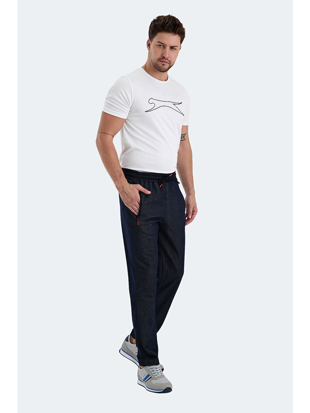 SLAZENGER KUFE IN Erkek Eşofman Altı Lacivert - 6