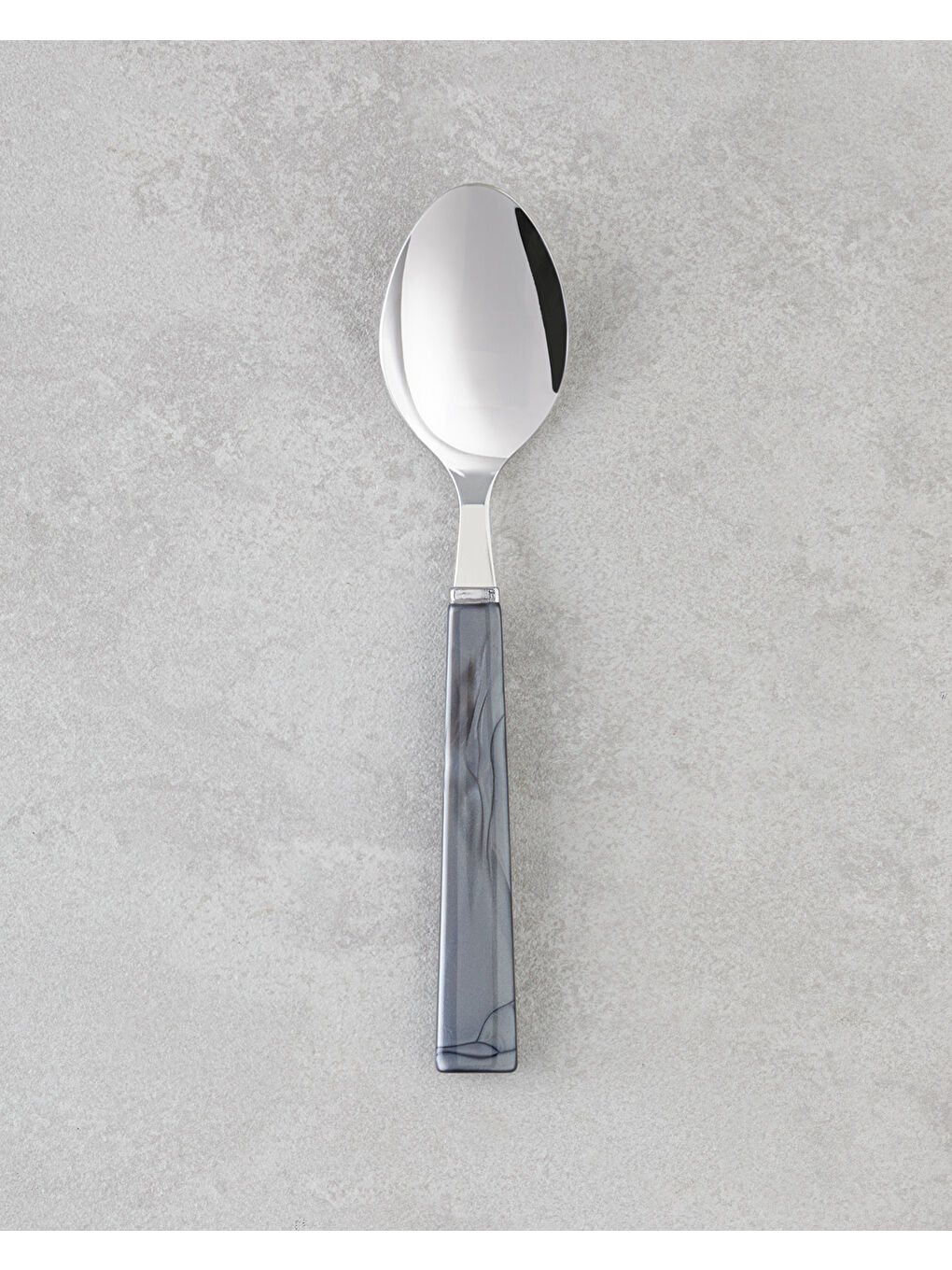 Diego Paslanmaz Çelik Çatal Kaşık Bıçak Takımı 18 Parça 6 Kişilik Siyah-1