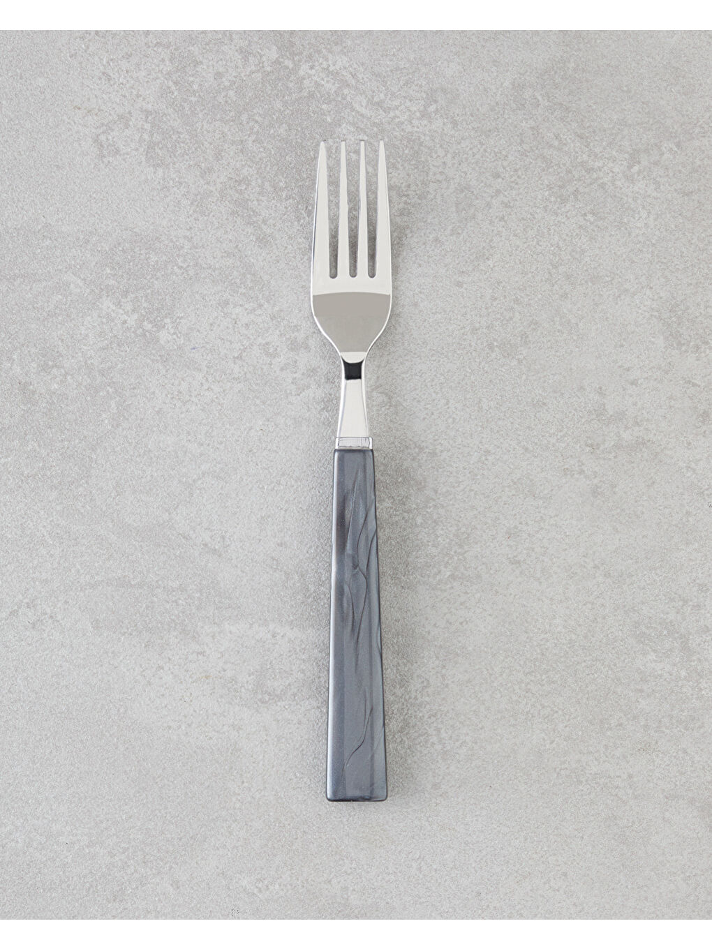 Diego Paslanmaz Çelik Çatal Kaşık Bıçak Takımı 18 Parça 6 Kişilik Siyah-2