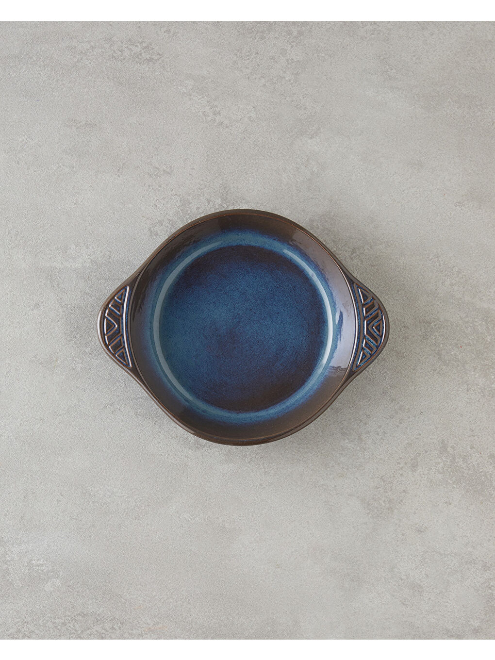 Lia Seramik Fırın Kabı 23,3x18,8x4 cm Mavi-1