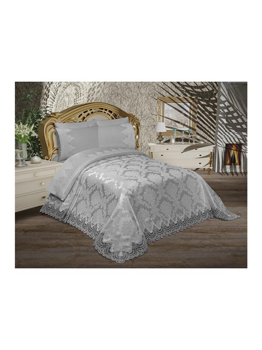 Alev Pike Takımı 6 Parça Gri-1