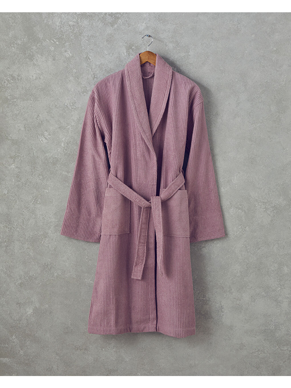 Summer Pamuklu Bornoz Lila