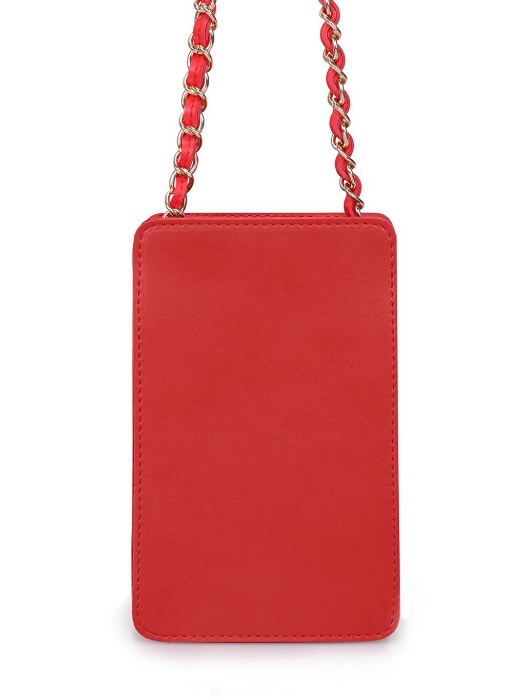 Kırmızı Kadın Zincir Askılı Omuz Çantası-3
