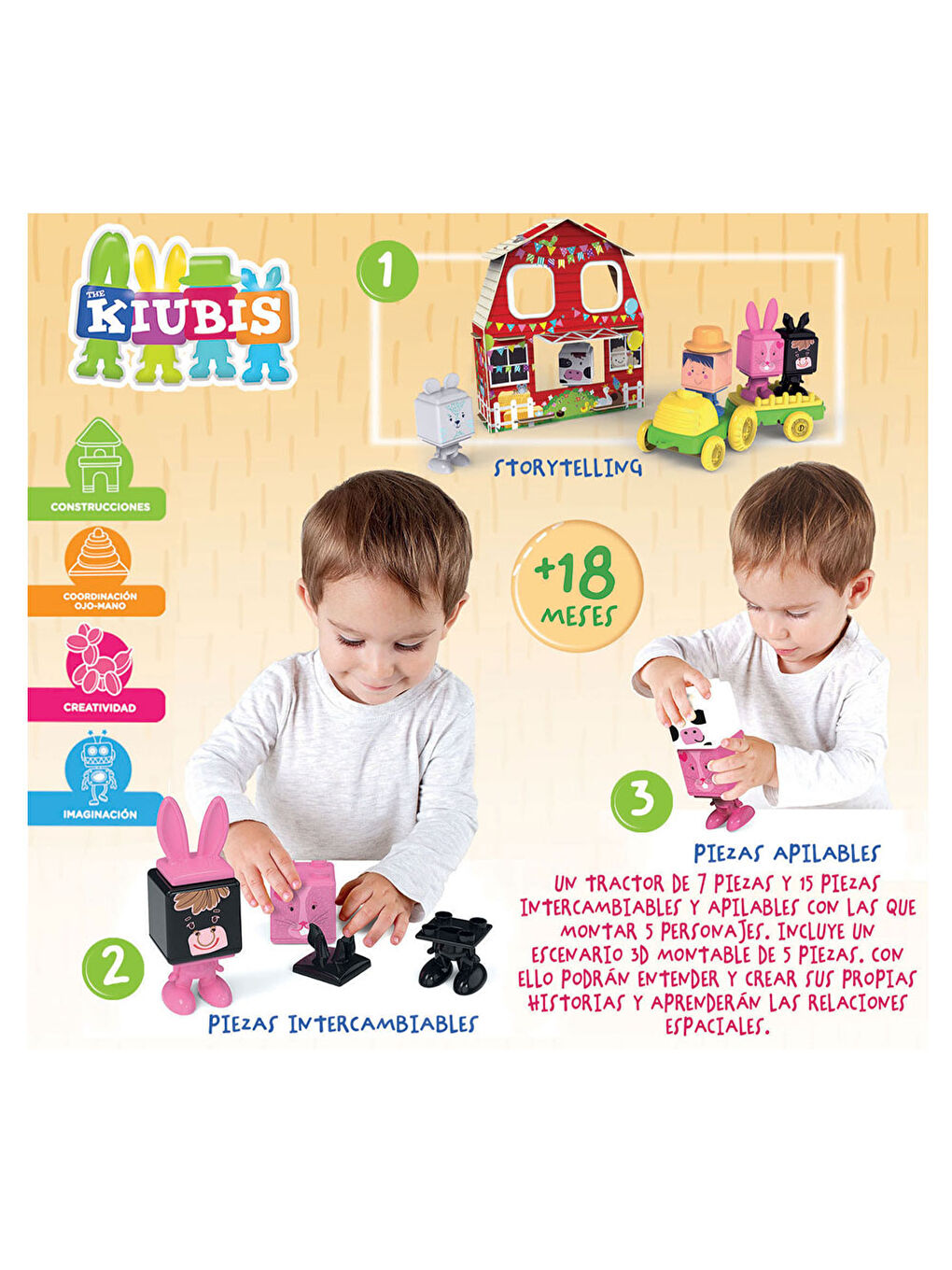 Çocuk Puzzle Fiesta En La Grnja The Kiubis 19224-1